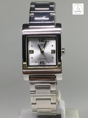นาฬิกาข้อมือผู้หญิง  Casio รุ่น LTP-1237D-7ADF สายแสตนเลสสตีล หน้าปัทม์สีเงิน ของแท้ 100% CafeNalika