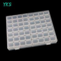 ?【Lowest price】YKS Multifunction Organizer Case 56กริดพลาสติกกล่องเก็บเครื่องประดับลูกปัดถอดหัตถกรรมเย็บปักถักร้อยเล็บศิลปะ rhinestone ACCESSORY