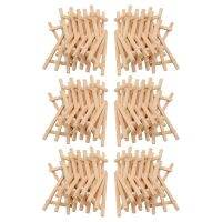 72 Pack Mini Wood Display Easel Wood Easels Set For Paintings Craft Small Acrylics Oil Projects