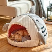 Shark Shape Pet House Cat Bed Dog Bed Warm Confortable Cushion Pet Basket Soft Puppy Kitten Mat Bag Washable Pet Products Beds