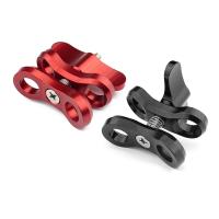 ▦ 2 Pcs Camera Accessory Diving Lights Ball Butterfly Clip Arm Clamp Mount Aluminum For Gopro Hero 3 /4/5 Xiaoyi Gitup SJ6000 Came