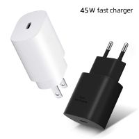 【Taotao Electronics】 45W อะแดปเตอร์ชาร์จเร็ว PD Charger 1M USB C ไปยังสายเคเบิลสำหรับ S20 Ultra S21 A71 A91