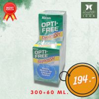 Opti-free Replenish 300 ml. แถม Replenish 60 ml. น้ำยาแช่คอนแทคเลนส์ จาก Alcon