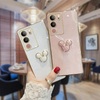 Kงสมาร์ทโฟนเคสสำหรับ VIVO V29 5G V29e V29 Pro 5G V27 5G V27e V27 Pro 5G 3D Electroplated Mickey ป้องกันทีพียูอ่อนเคสใส่โทรศัพท์สำหรับ VIVO V25 5G V25e V25 Pro 5G V23 5G V23e 5G 5ก.