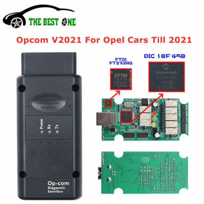 ใหม่ OPCOM 2021กับ USB Dongle Op-Com V1.95แฟลชปรับปรุง Op Com V2021 FTDI PIC18F458สำหรับ Opel รถยนต์เครื่องมือวิเคราะห์จัดส่งฟรี