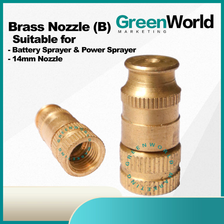 Brass Nozzle (B) Power Sprayer Battery Sprayer Nozzle Kepala Tembaga ...