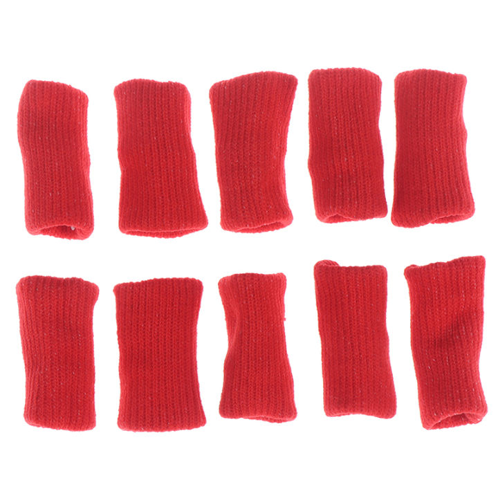 lowest-price-mh-10pc-finger-sleeves-กีฬาโรคข้ออักเสบทริกเกอร์วงเล็บ-knuckle-protector-splint-wrap