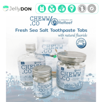 Jellydon - Cheww.co - ยาสีฟันอัดเม็ด ชิลล์ดอทโค ยาสีฟันเม็ดรักษ์โลก รส Sea Salt ECO Toothpaste tabs, Eco product, Eco-Friendly สินค้าจากแบรนด์แท้ 100%