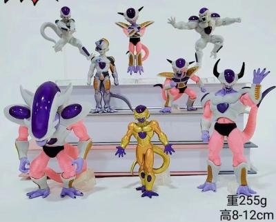 2023ผลิตภัณฑ์ที่น่าเชื่อถือ8ชิ้น/ชุดดราก้อนบอล Z Frieza PVC โมเดลสะสมตุ๊กตาขยับแขนขาได้8-12ซม.