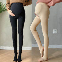 608ฤดูหนาว Thicken Warm Plus กำมะหยี่คลอดบุตร Legging Elastic เอว Belly Pantyhose เสื้อผ้าสำหรับหญิงตั้งครรภ์ความร้อนการตั้งครรภ์...