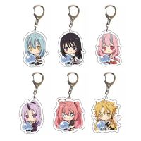 That Time I Got Reincarnated as a Slime Keychain Q Version Rimuru Tempest Kawaii Figures Acrylic Key Chain Bag Key Ring Holder