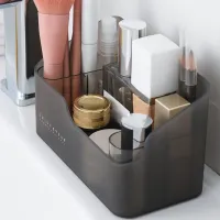 Plastic Makeup Storage Box Bathroom Cosmetic Organizer Desktop Make Up Jewelry Storage Case Sundries Table Cabinet Container