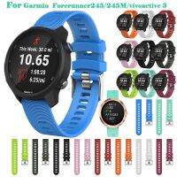 ❍⊕▼ 20mm kolorowy pasek do Garmin Forerunner 245 245M 645 muzyka vivomove 3 HR Sport silikonowa bransoletka Smart watchband