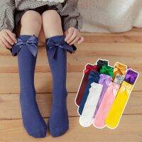 ❀∋✴ 3-12 years old summer candy color bow solid color tube socks children 39;s cotton mosquito-proof student dancing cute socks