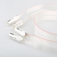 Hifi SR-02 RCA interconnect cable with silver plated RCA PLUG CABLE 0.5m Per piece Red Draw