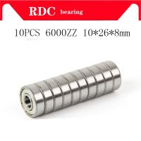 10PCS 6000ZZ Bearing ABEC-5 10x26x8 mm High quality Deep Groove 6000 ZZ Ball Bearings 6000Z 80100 Z 6000z bearing