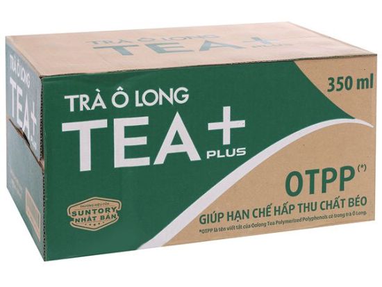 Thùng nước olong tea plus 350ml - chai nhựa 2021 - ảnh sản phẩm 1