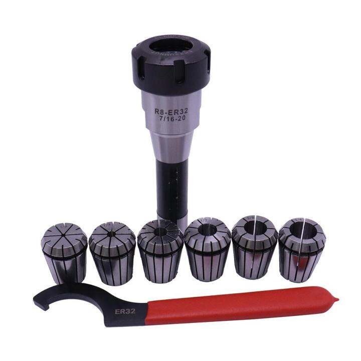 Loviver ER32 Collet Chuck Collet Set Collet Arbor Chuck Spanner CNC ...