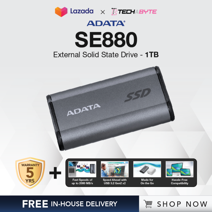 Adata Elite SE880 External Solid State Drive Lazada Singapore