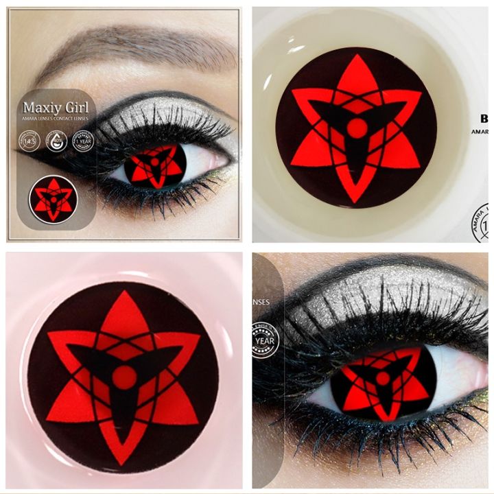 2pcs/pair Multicolored Lenses Cosplay Anime Eyes Lenses Sharingan Contact  Lenses For Eyes Color Contact Lenses Code-geass | Fruugo MY