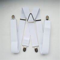 【YF】▲☂  BD054-L size 3.5 width suspender for Adult adjustable elastic X back braces men and women clips on