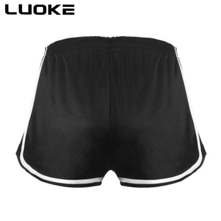 luoke-ผู้หญิงซาตินกีฬา-casual-beach-running-slim-โยคะสุภาพสตรีกางเกงขาสั้นกางเกงออกกำลังกายสั้น