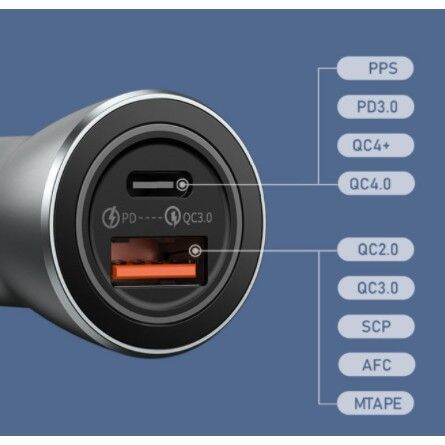 หัวชาร์จในรถ-remax-car-charger-รุ่น-rcc107-หัวชาร์จในรถ-2-พอร์ต-1xtype-c-1xusb-a-รองรับ-qc3-pd-ชาร์จรถ-หัวชาร์ทรถ