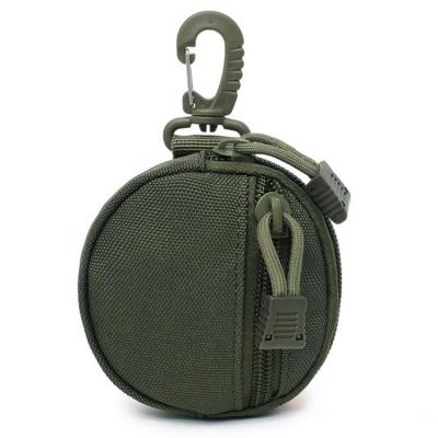 Outdoor Coin Pouch Round Small Pouches Molle Pouch Accessories Coin Purse with Buckle for Outdoor Travelling Hiking Fishing Cycling Hunting high grade