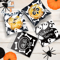 【Freedome】 100pcs Halloween Candy BAG ของขวัญคุกกี้ถุงบิสกิตบรรจุภัณฑ์พลาสติก