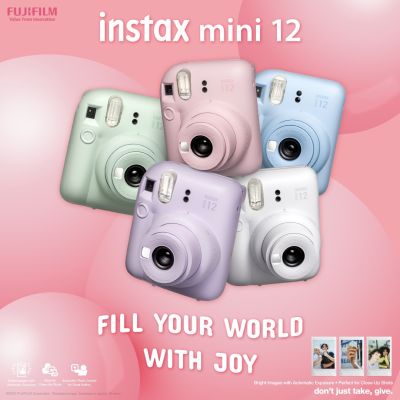 Fuji Instax mini 12 มี 5 สีพาสเทล พร้อมส่ง รับประกันศูนย์ฟูจิ Thailand **พร้อมส่ง**