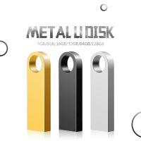 metal usb flash drive 64GB 32GB 16GB 8GB 4GB pen drive pendrive waterproof silver u disk usb stick chain