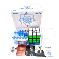 รูบิค3x3 Rubik Moyu รุ่นเรือธง จัดเต็มระบบแม่เหล็ก Anti pop Anti twist เล่นลื่น มีแม่เหล็ก48จุด ในตัวของแท้
