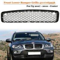 Black 51117163956 Front Lower Bumper Grille Mesh Grille Replacement For-BMW X5 E70 2007-2010