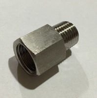 304 Stainless Steel Pipe Fitting Connector Adapter M14x1.5mm Metric Female to 1/4 quot; BSP Male Threaded 250bar