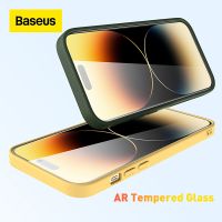 ☜✆ Baseus 0.3mm Glare Repelling Tempered Glass for iPhone 14 13 Pro Max Screen Protector With Cleaning Kit Anti Peeping Dust-proof