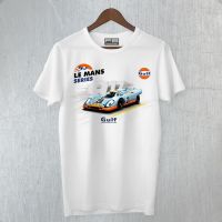 917 Gulf 1968 Le Steve Mcqueen Legendary Race H. ชุดกีฬาคุณภาพ Gildan เสื้อยืดผู้ชาย