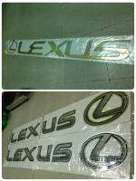 สติ๊กเกอร์ เทเรซิ่นนูนอย่างดี คำว่า LEXUS ติดรถ แต่งรถ sticker เลกซัส ใหญ่ สวย ติดข้างประตูรถ หายาก