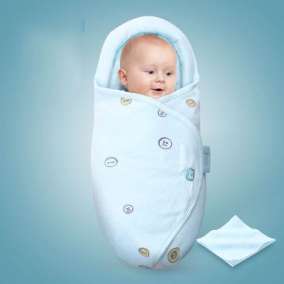 Newborn Baby Sleeping Bag Ultra-Soft Thick Warm Blanket Pure Cotton Cocoon Infant Boys Girls Clothes Nursery Wrap Swaddle Bebe