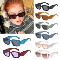 ☊❏♂ Retro Irregular Women Men Square Frame Y2K Sunglasses 90’s Shades Sun Glasses Rectangle Sunglasses