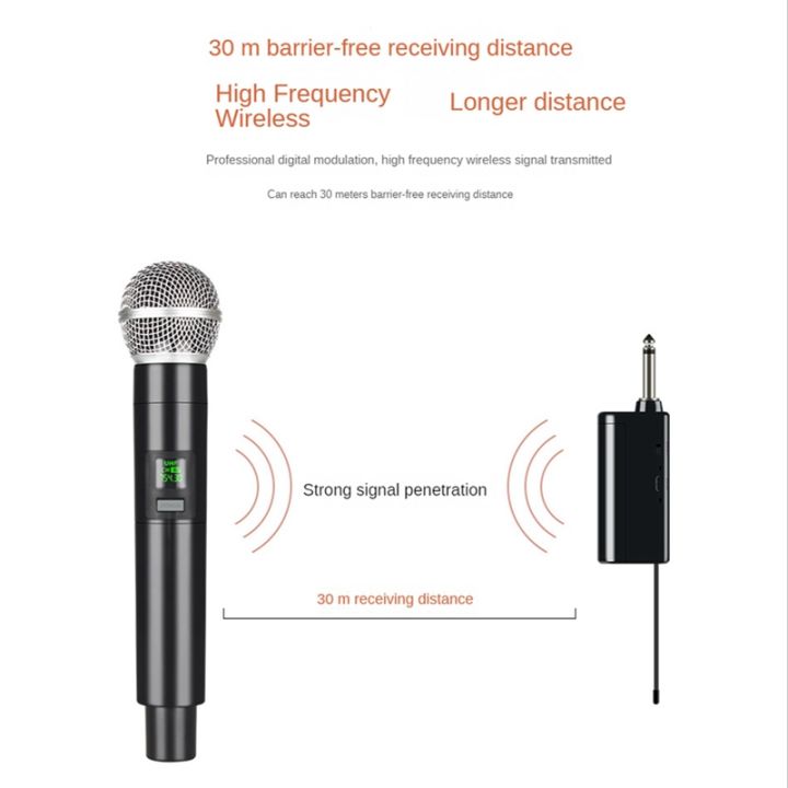 wireless-microphone-professional-uhf-recording-karaoke-handheld-channel-lithium-battery-for-stage-church-party-school