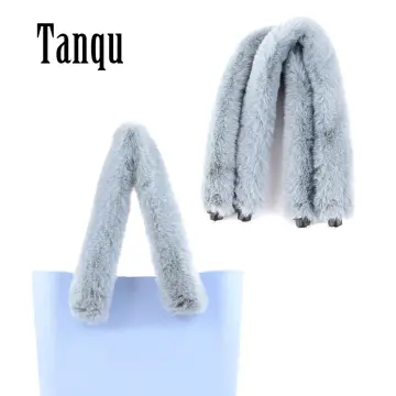 2023 Universal Fur Furry Loop Fastener Cover for Leather Handles Women Bag  Shoulder Handbag Obag Accessoires