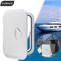 270x375mm ABS Deck Marine Hatch Door Deck Access Hatch Boat Hatches Inspection Yacht Cover RV White