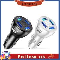 QIANGNAN6อะแดปเตอร์4 USB อเนกประสงค์ที่ชาร์จแบตในรถซ็อกเก็ตที่ชาร์จแบตเตอรี่โทรศัพท์ที่ชาร์จความเร็วสูงอะไหล่ทดแทนอัตโนมัติ