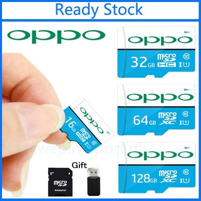 🔥จัดส่งฟรี + COD🔥[COD] OPPO 256GB Class10 UHS-I ความเร็วสูง TF Card 16GB 32GB 64GB 128GB Micro SD Card