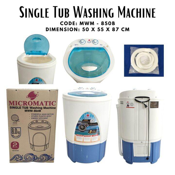 Single Tub Washing Machine Mwm 850b Lazada Ph