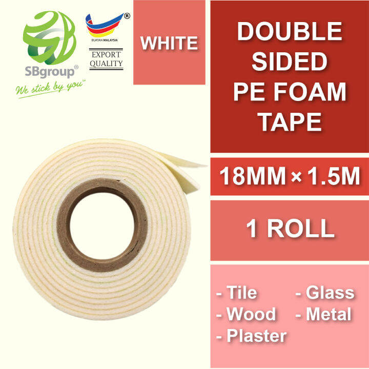 SB40 - Sweettape Original Sticky & Strong 18mm x 1.5m PE Foam Double ...