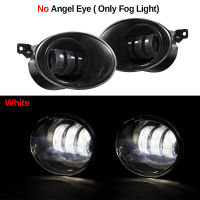 2 X Angel Eye Fog Light Assembly For Volkswagen VW Touran (1T3) 2010-2015 30W Car LED Lens Fog Daytime Lamp DRL 6000LM 12V