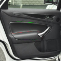 ภายในรถไมโครไฟเบอร์หนังประตู Handle Armrest แผงป้องกันสำหรับ Ford Mondeo 2007 2008 2009 2010 2011 2012