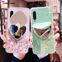 Heart Mirror Sequins Glitter Phone Case For Samsung Galaxy A10 A20 A30 A40 A50 A60 A70 A80 A10S A20S A20E M20 M30 Silicone Cover