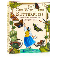 The girl who drew butterflies childrens Insect Science Popularization art enlightenment hardcover full-color illustrated book Maria Merians art how to change science